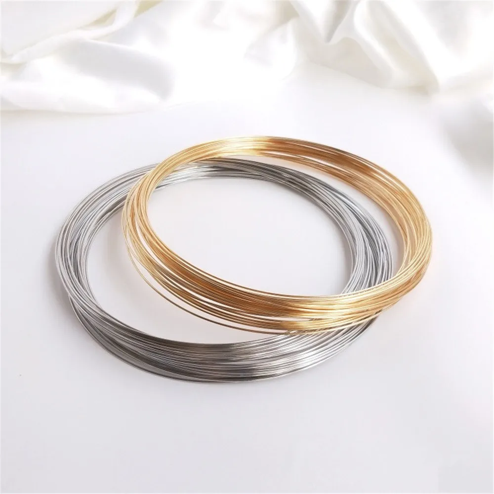 Memory Wire Bracelet - Fil de mémoire en or blanc