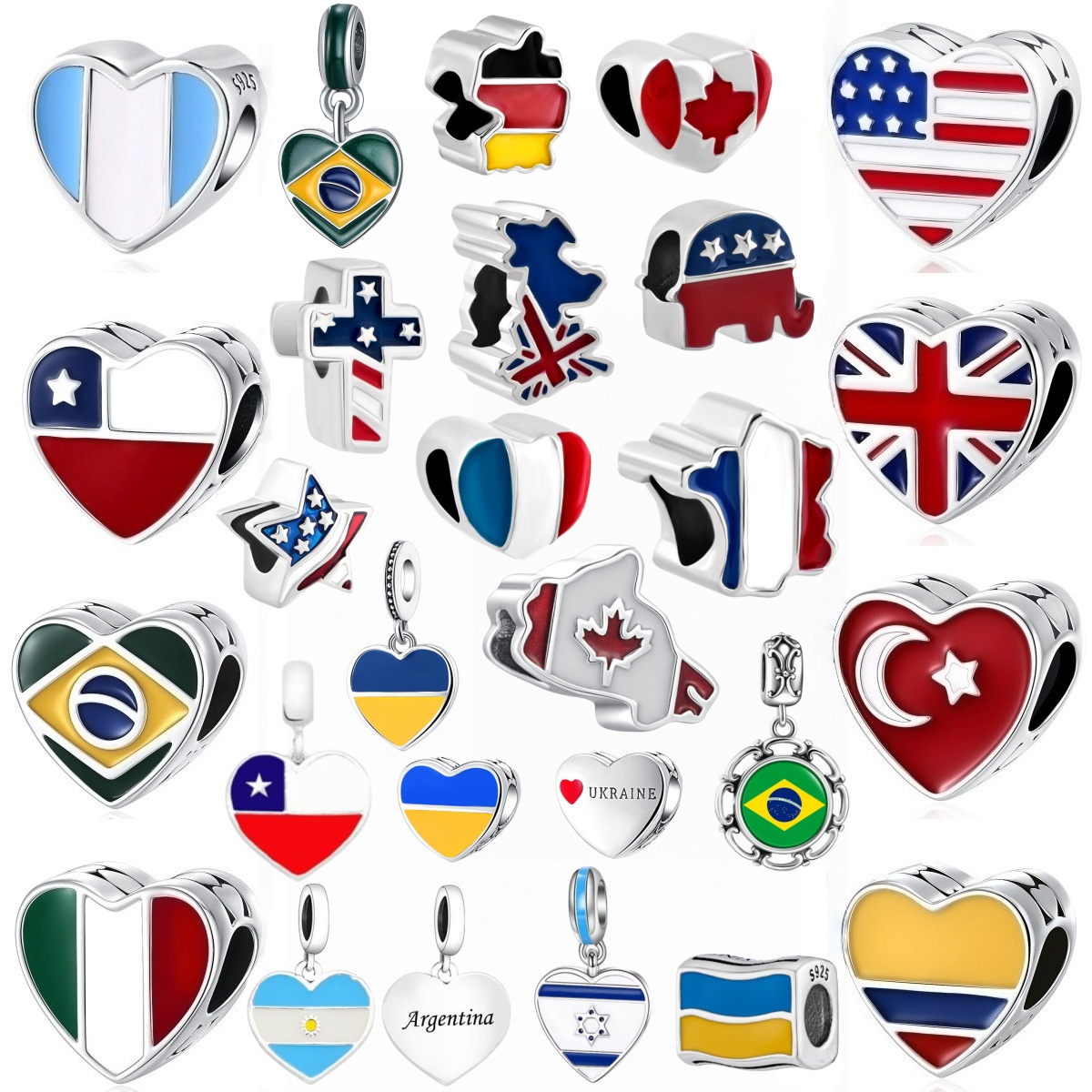 Jewelry Making Uk - Nouveaux breloques cœur en argent S925