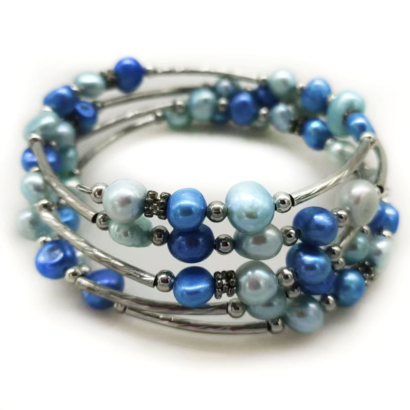 Bracelet en perles baroques na - Memory Wire Bracelet avis et prix