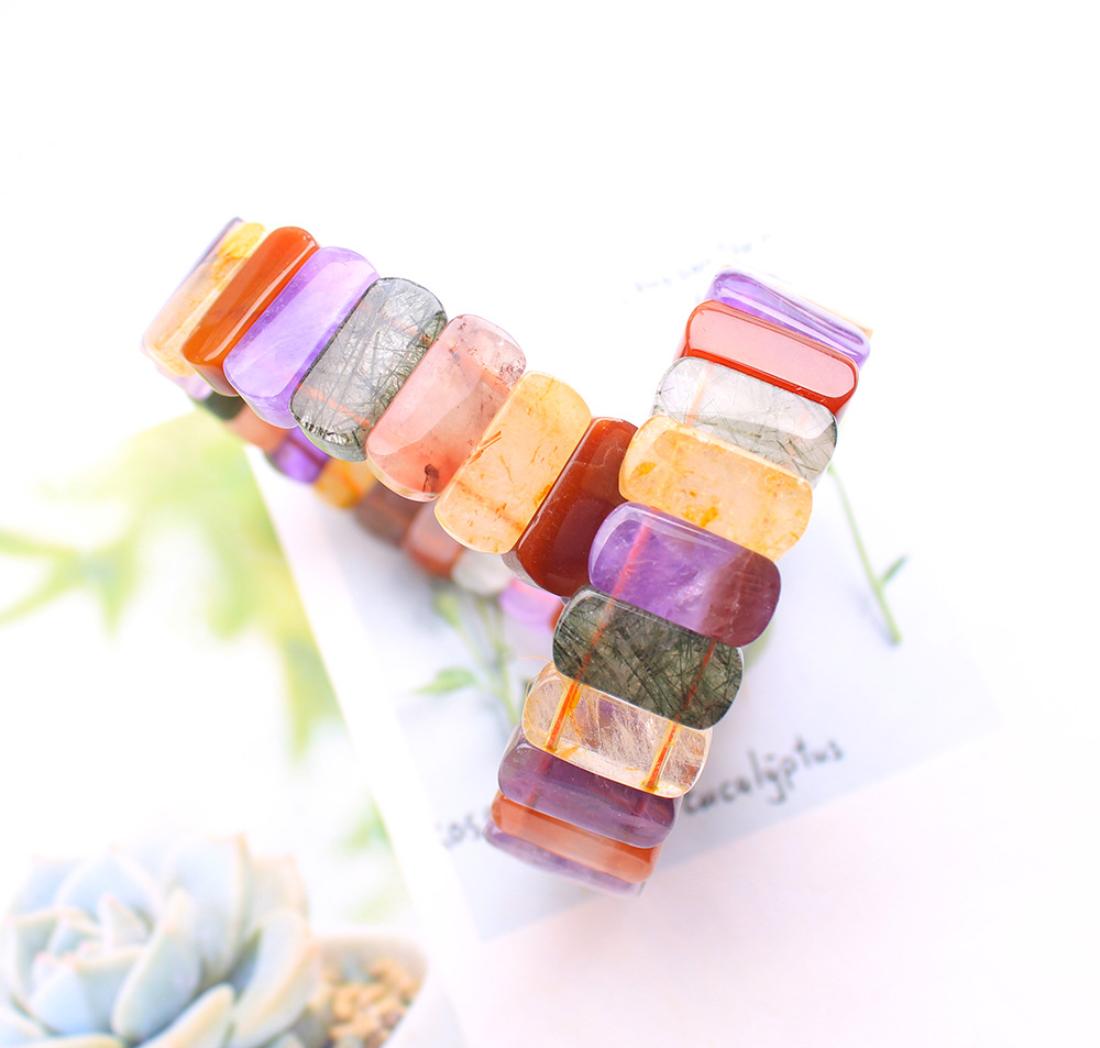Bracelet en Quartz rutilé vert - Crystal Bead Mix avis et prix