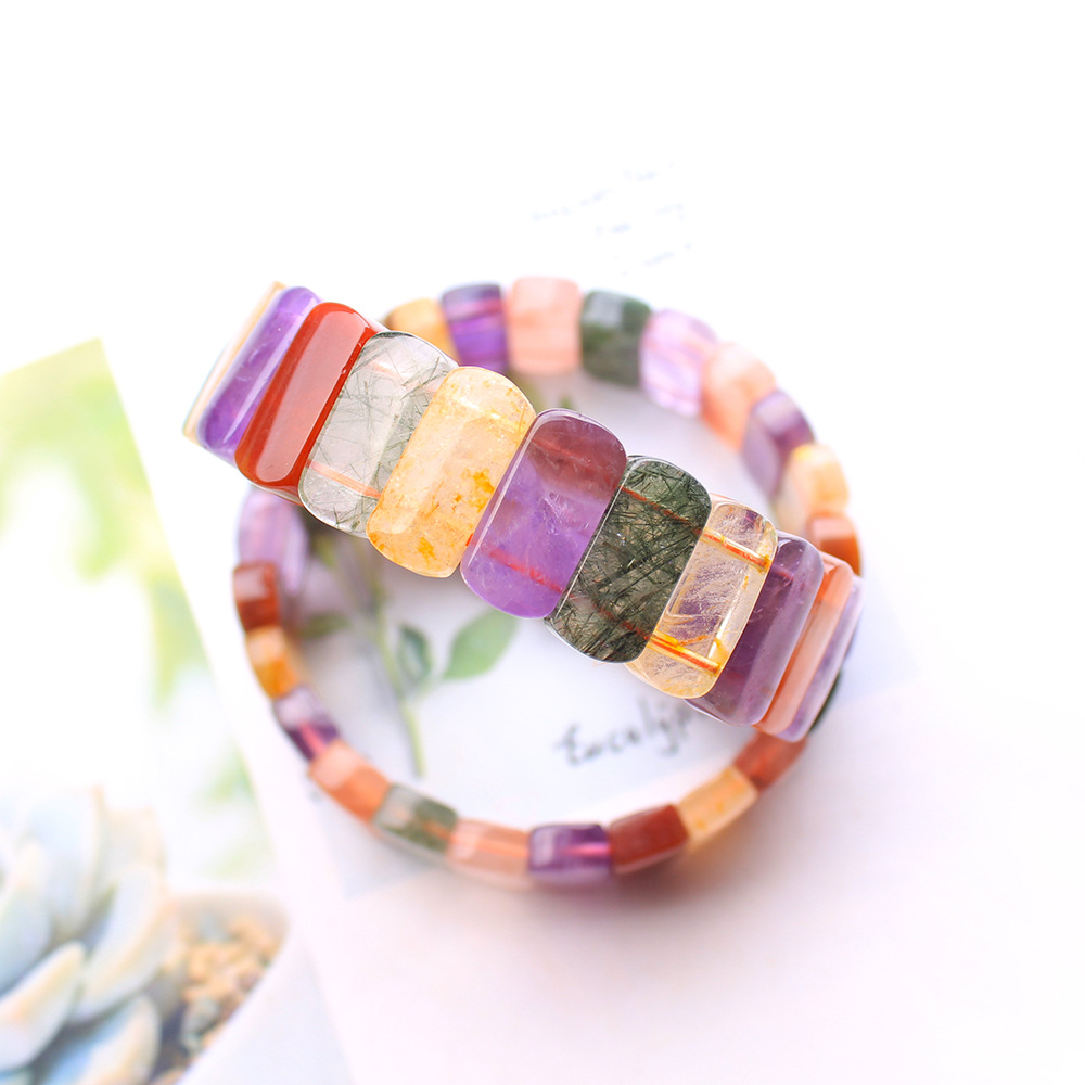 Bracelet en Quartz rutilé vert - Crystal Bead Mix avis et prix