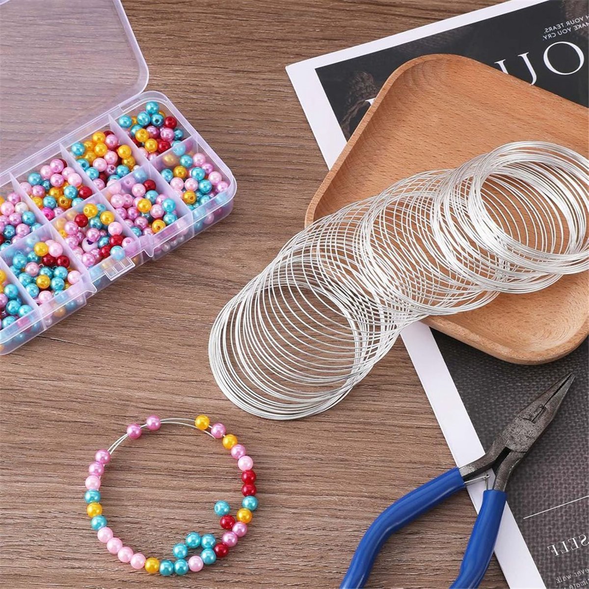 A008 100 fil de bijoux en bouc - Memory Wire Bracelet avis et prix