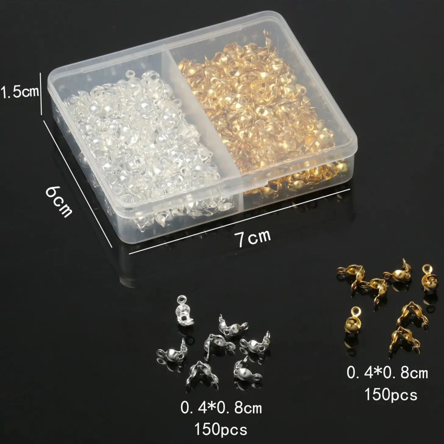 300 pièces/lot 4x8mm en acier  - Jewelry Making Knots For Clasps avis et prix